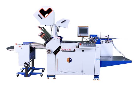 AOQI Max Width 570mm آلة طي الورق ذات الشكل الكبير للكتيبات مع كومة التسليم